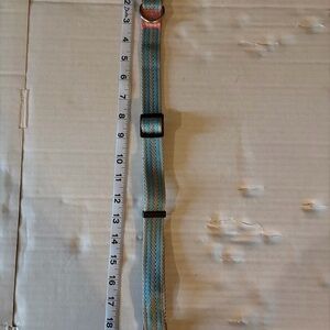 & Other Stories Teal, Cream and Pink Patterned Dog Collar